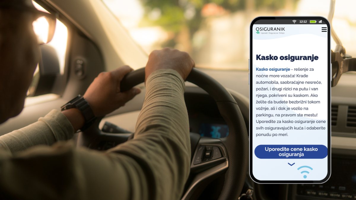 Pad drveta na automobil